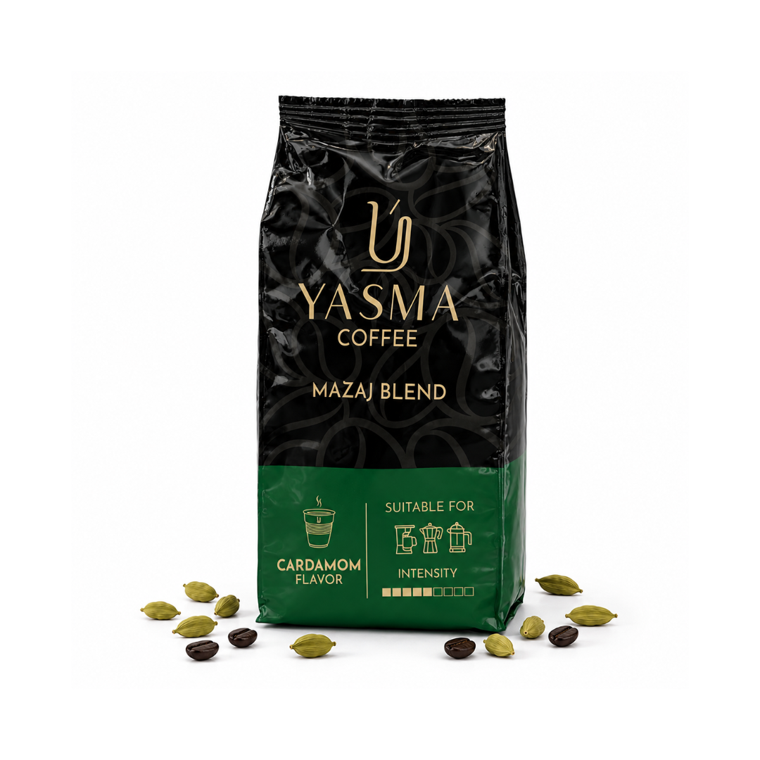 Mazaj Blend Ground Coffee - Cardamom-Infused